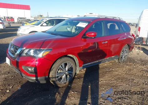 2019 Nissan Pathfinder Platinum из США, поврежденный, VIN 5N1DR2MN1KC638022